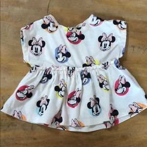 Minnie Mouse peplum shirt